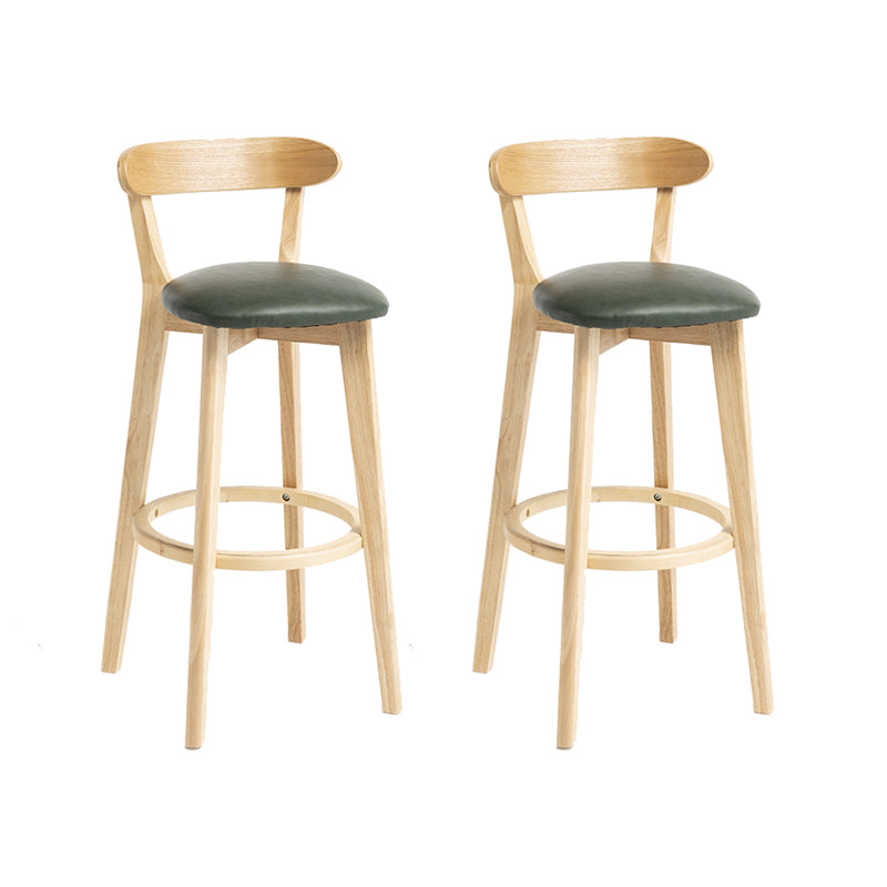 Modern Wood Barstool Fabric Cushion in Matte Finish for Indoor