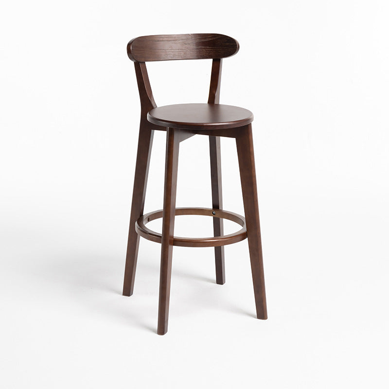 Modern Wood Barstool Fabric Cushion in Matte Finish for Indoor