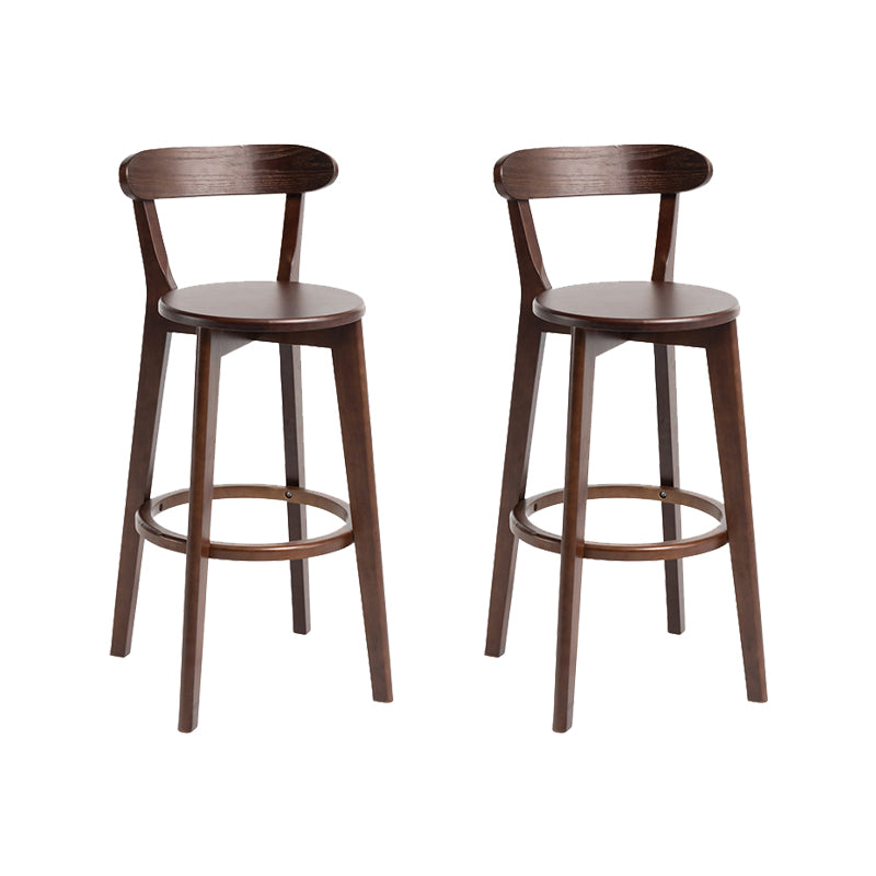 Modern Wood Barstool Fabric Cushion in Matte Finish for Indoor