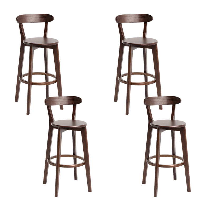 Modern Wood Barstool Fabric Cushion in Matte Finish for Indoor