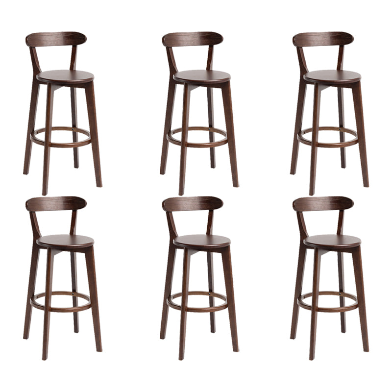 Modern Wood Barstool Fabric Cushion in Matte Finish for Indoor