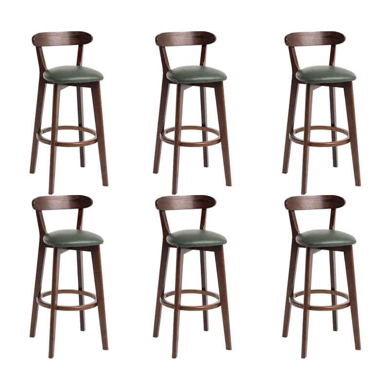 Modern Wood Barstool Fabric Cushion in Matte Finish for Indoor