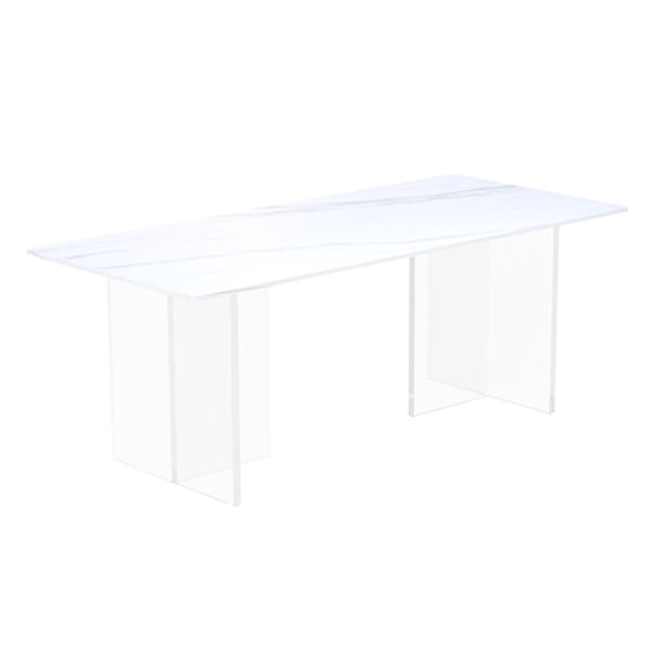 Modern 1/5 Pieces Dining Set Rectangle Stone Dining Table for Dining Room