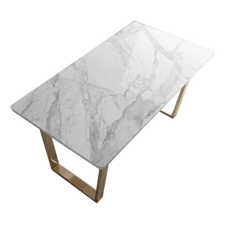 Nordic 1/2/5/7 Pieces Dining Set Rectangle Stone Dining Table for Dining Room