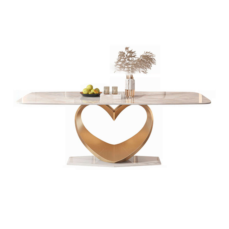 Sintered Stone Dining Set 1/4/5/7/9 Pcs Rectangle Dining Table with Upholstered Chairs