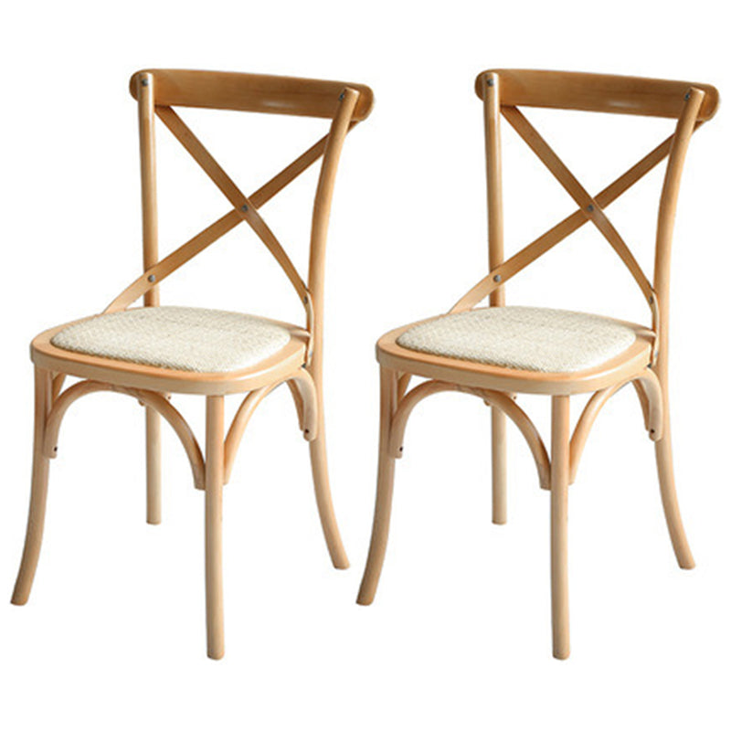 Contemporary Dining Set 1/2/5/7 Pcs Solid Wood Dining Table and Chairs