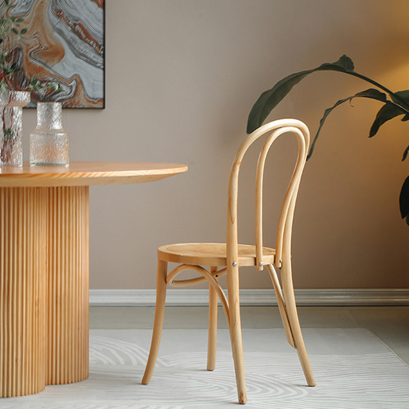 Contemporary Dining Set 1/2/5/7 Pcs Solid Wood Dining Table and Chairs