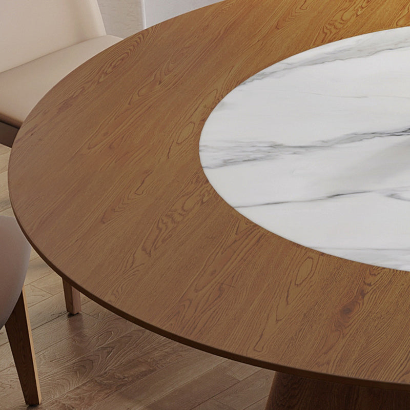 Contemporary Sintered Stone Table Round Table Set 1/6/8/9/12 Pieces Dining Set