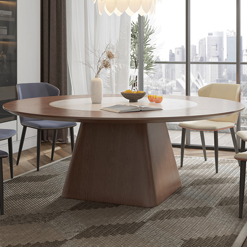 Contemporary Sintered Stone Table Round Table Set 1/6/8/9/12 Pieces Dining Set