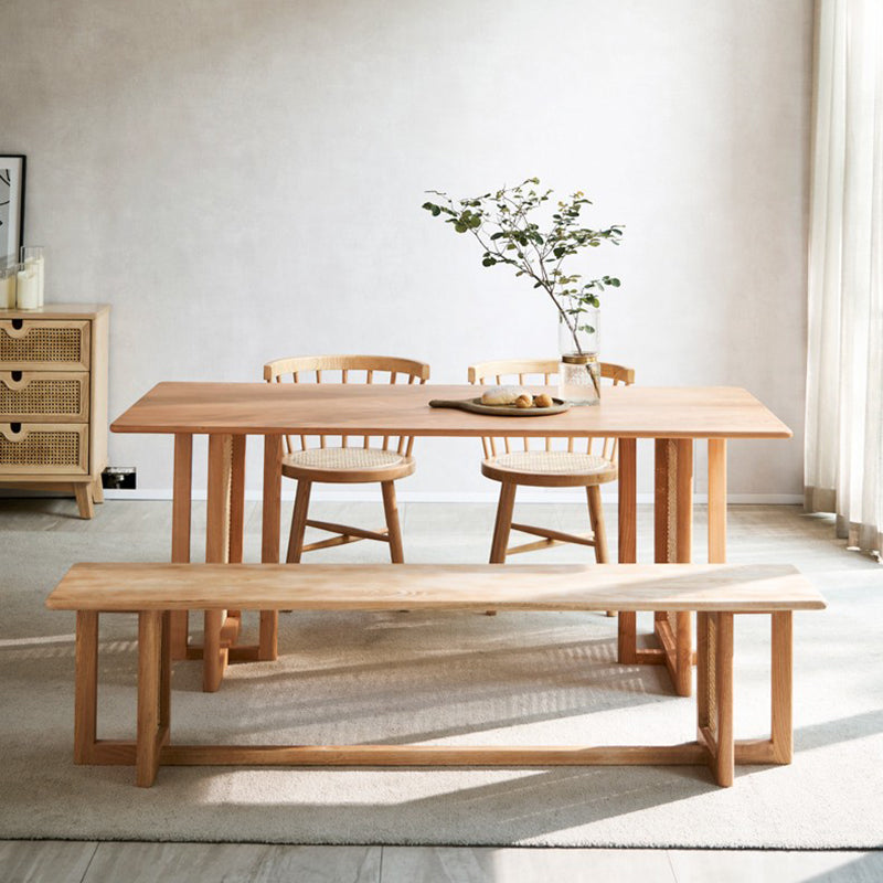 Modern Dining Set 1/2/4 Pcs Solid Wood Dining Table and Windsor Chairs