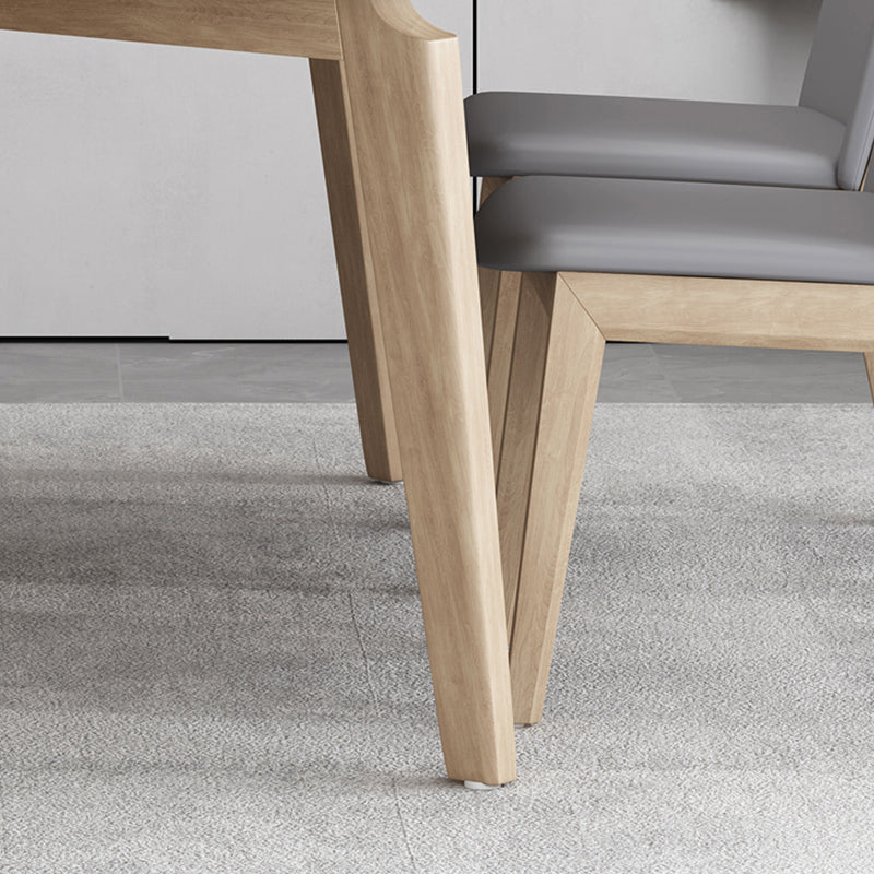 Contemporary Dining Set 1/2/5/7 Pcs Rectangle Dining Table with Upholstered Chairs