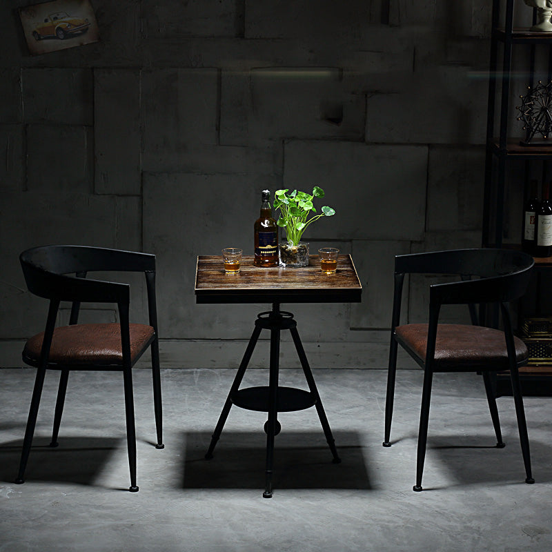 Modern Style Round Solid Wood Dining Set 1/2/3/4/5 Pieces Dining Set