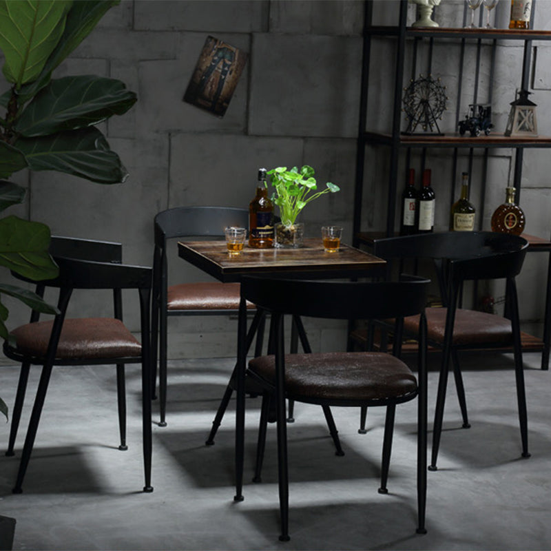 Modern Style Round Solid Wood Dining Set 1/2/3/4/5 Pieces Dining Set