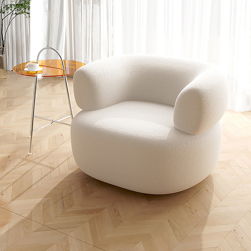 Contemporary Curved Sofa Sloped Arm Sofa with Tight Back for Living Room