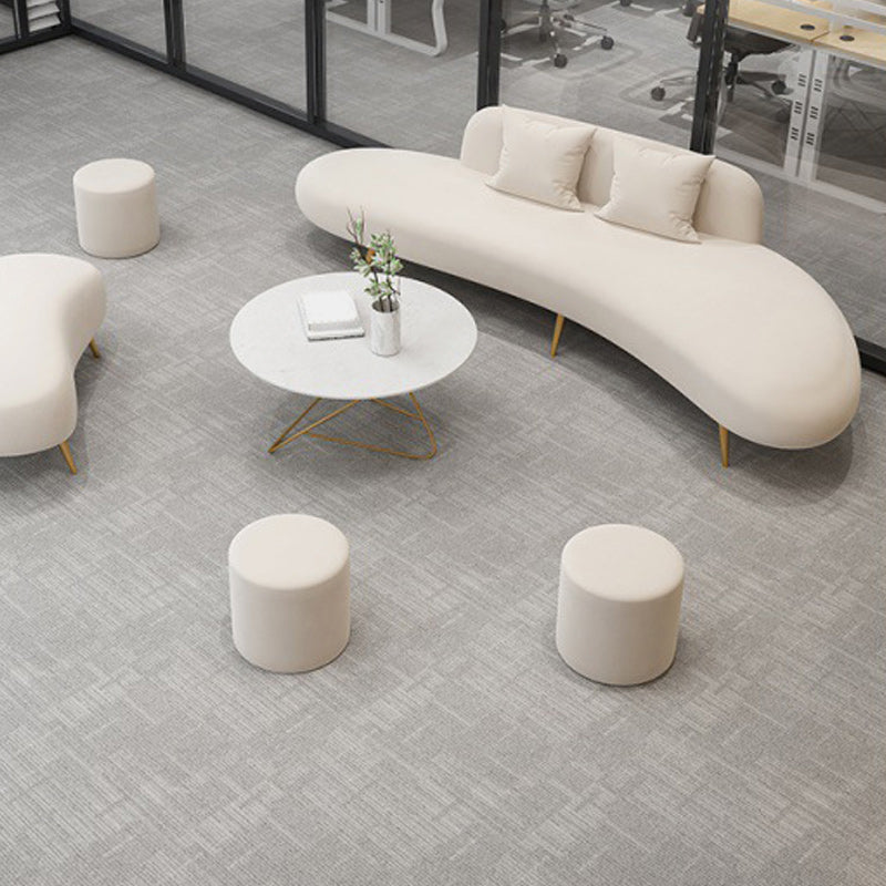 37.40" Wide Curved Sofa Contemporary Velvet Armless Sofa for Living Room