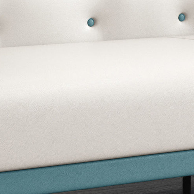 Modern Style Sofa Imitation Leather Sponge Upholstered Overturned Armchair Sofa Bed