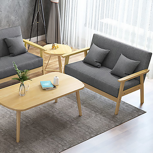 Contemporary Tight Back Standard Square Arm Living Room Settee