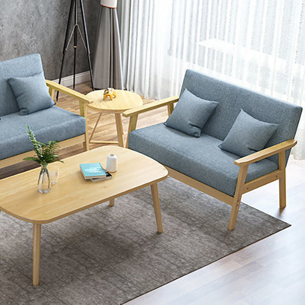 Contemporary Tight Back Standard Square Arm Living Room Settee