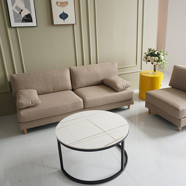 Contemporary Cushions Pillow Top Arm Stationary Living Room Sofa