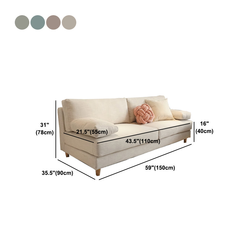Contemporary Cushions Pillow Top Arm Stationary Living Room Sofa