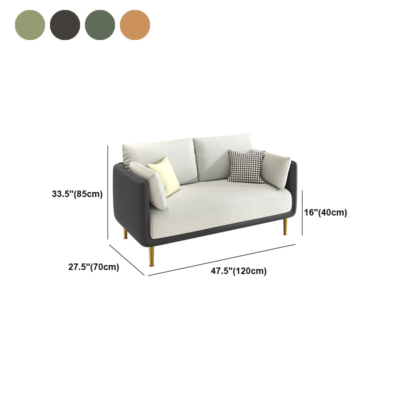 Contemporary Standard Faux Leather Stain Resistant Sofa Couch