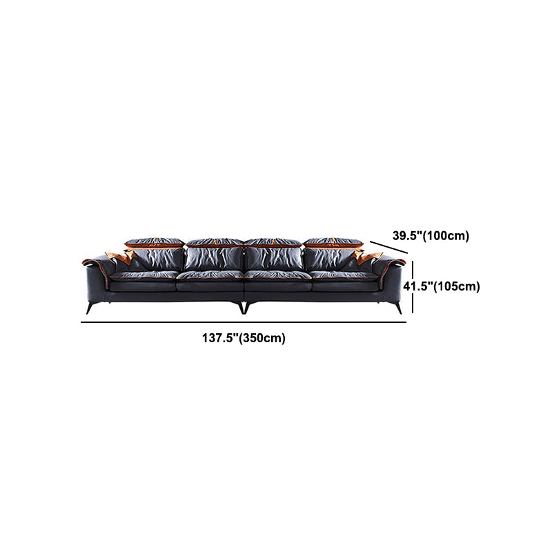 Grey Modern Tufted Sofa & Chaise Stain Resistant Sectional  41.33" H