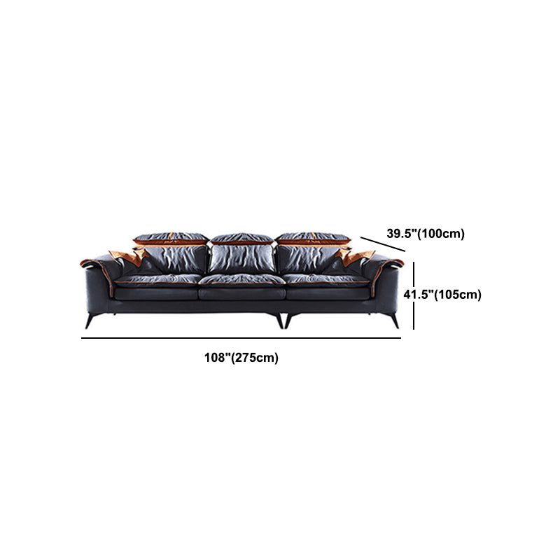 Grey Modern Tufted Sofa & Chaise Stain Resistant Sectional  41.33" H