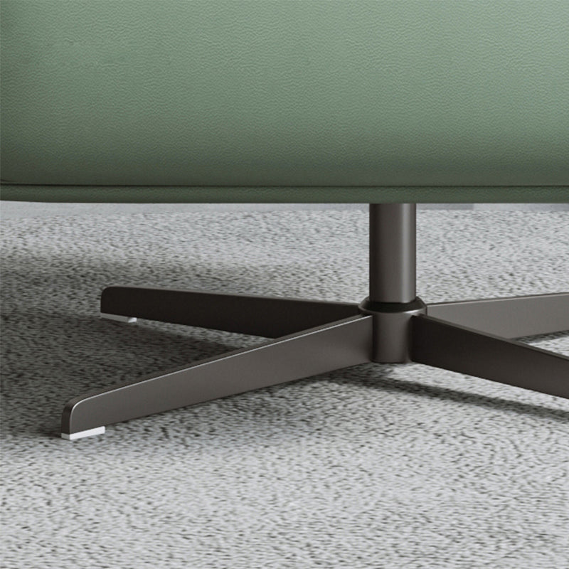 Contemporary Bonded Leather Pillow Back 4-Star Accent Armchair