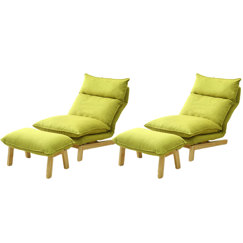 Contemporary Fabric Armless Removable Slipcover Lounge Accent Chair