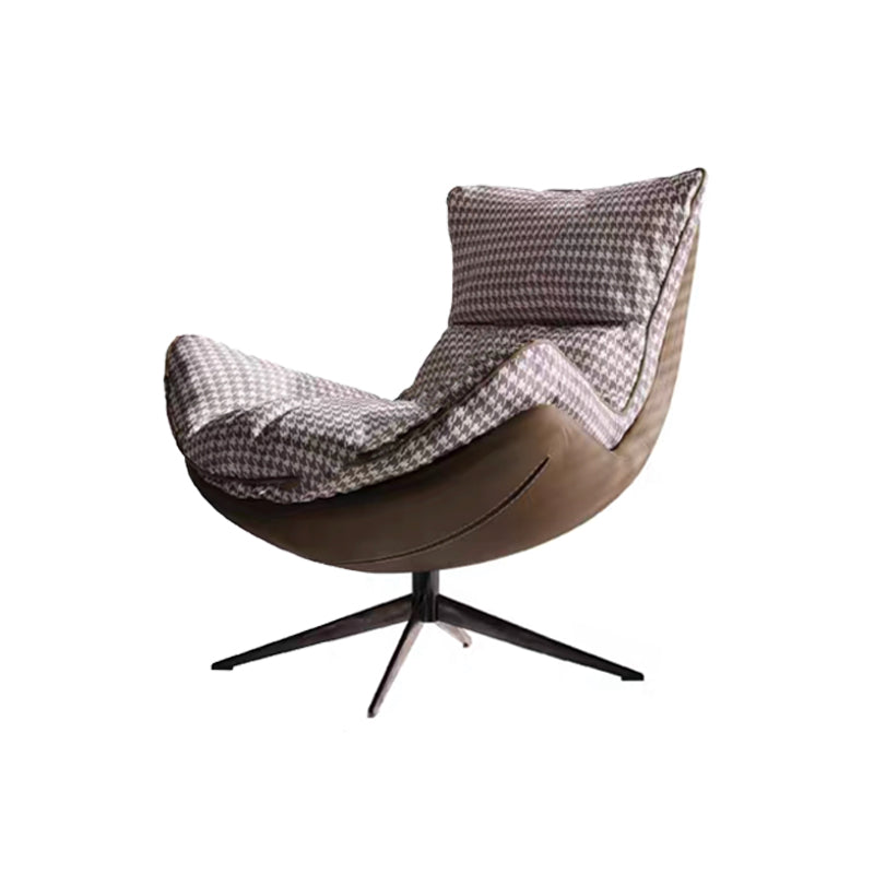 Contemporary Swivel Armless Removable Slipcover Lounge Accent Chair