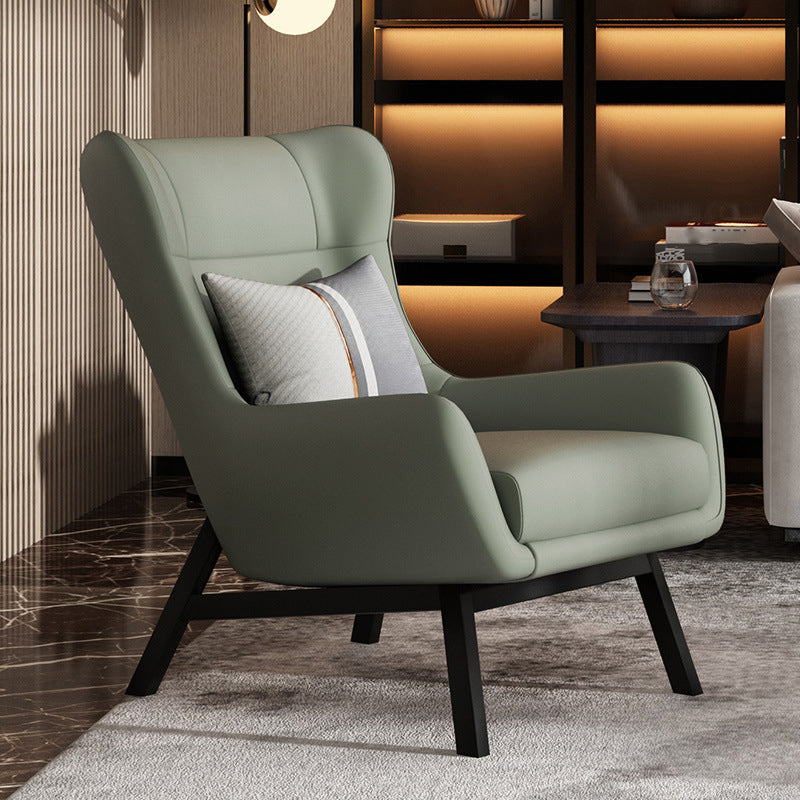 Glam 27.56" Wide Pillow Back Sponge Flared Arms Wingback Chair