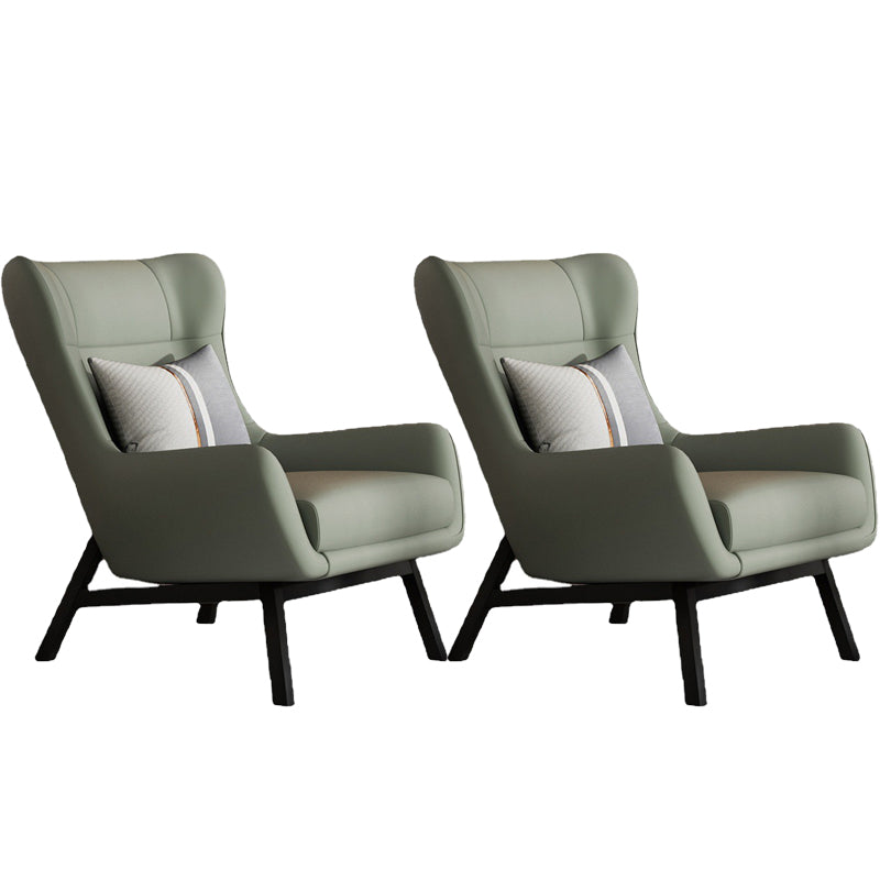 Glam 27.56" Wide Pillow Back Sponge Flared Arms Wingback Chair