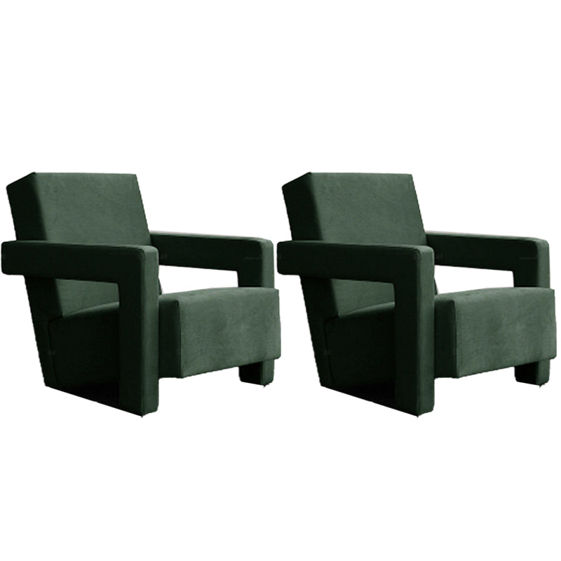 Mid-Century Modern Solid Color Accent Armchair Fixed Back Arm Chair for Living Room