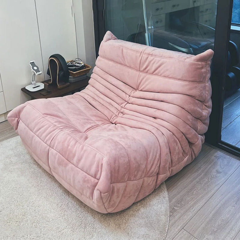 Contemporary Upholstered Accent Chair, Mid-Back Armless Chair