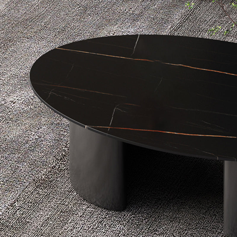 Glam Slate Coffee Cocktail Table Frame Oval Coffee Table for Home