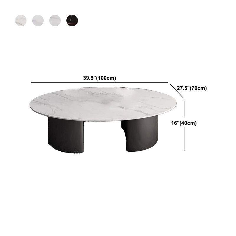 Glam Slate Coffee Cocktail Table Frame Oval Coffee Table for Home