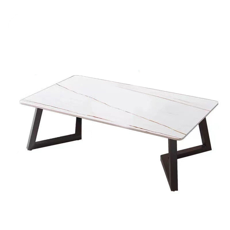 Single Slate Rectangle Coffee Table Modern Minimalist Coffee Table