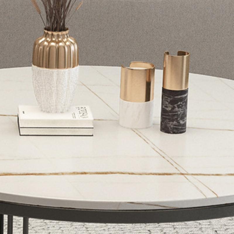 Round Nesting Coffee Table Minimalist Coffee Table for Living Room