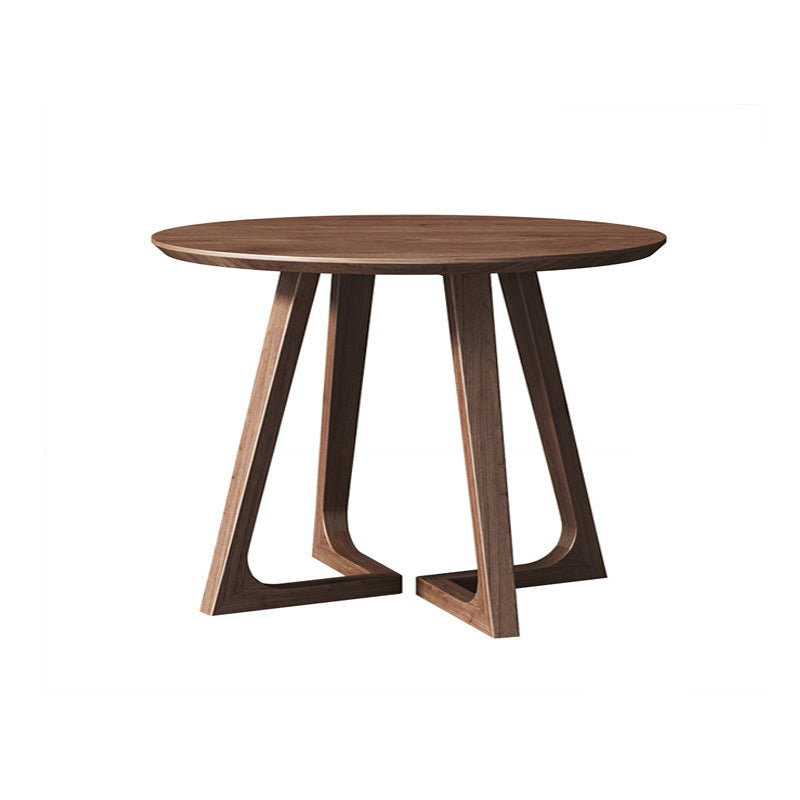 25.6" Tall Scandinavian Sofa Side Accent Table Wooden Round Side End Table