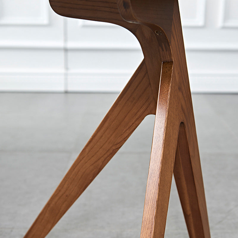 Scandinavian Round Solid Wood Top Side Table 23.6" Tall 3 Legs/4 Legs End Table