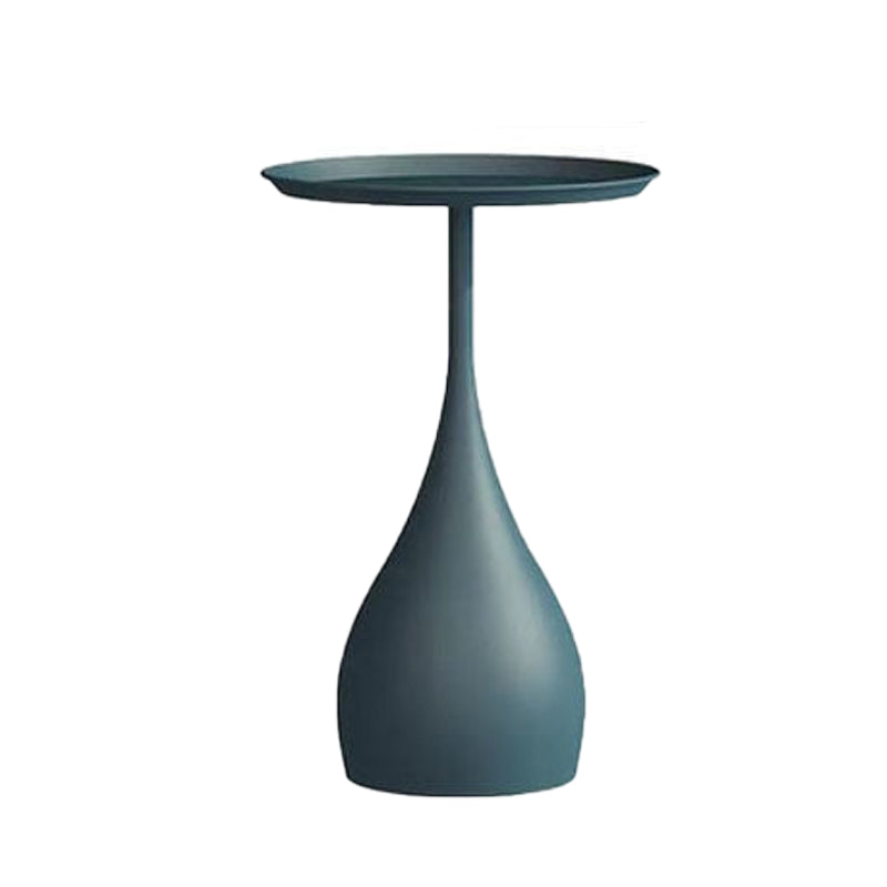 Round Pedestal Base Base Metal Table Medieval Modern Style Side Table