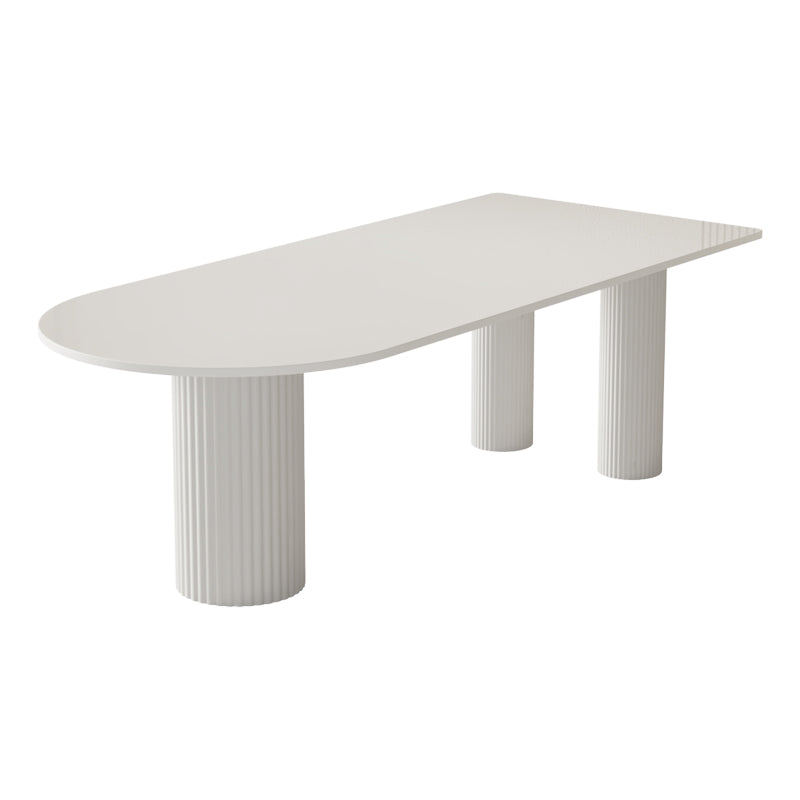 Contemporary Style Dining Table White Dinner Table for Home Kitchen Dinner