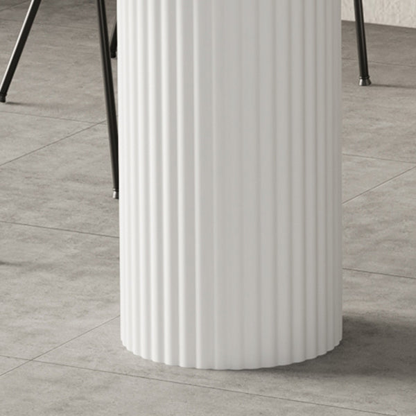 Contemporary Style Dining Table White Dinner Table for Home Kitchen Dinner