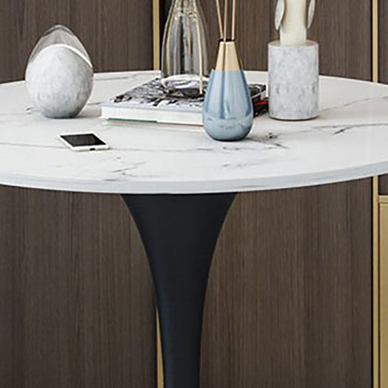 Modern Style Round Dining Table Sintered Stone Tulip Table for Dining Room