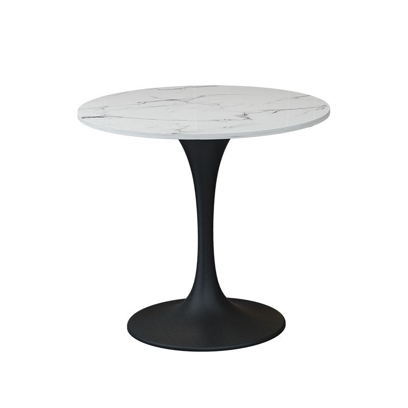 Modern Style Round Dining Table Sintered Stone Tulip Table for Dining Room