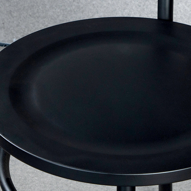 Metal Dining Chairs Industrial Windsor Back Armless Chairs for Bar