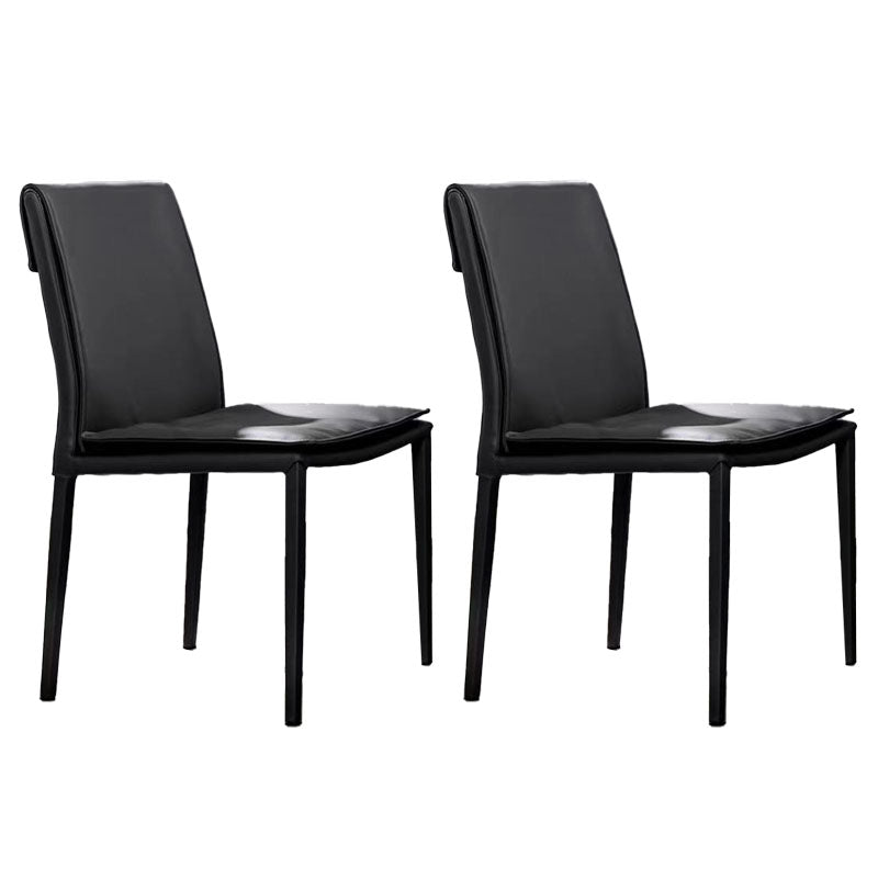 Modern Chairs Dining Armless Chair with Metal Legs for Kitchen