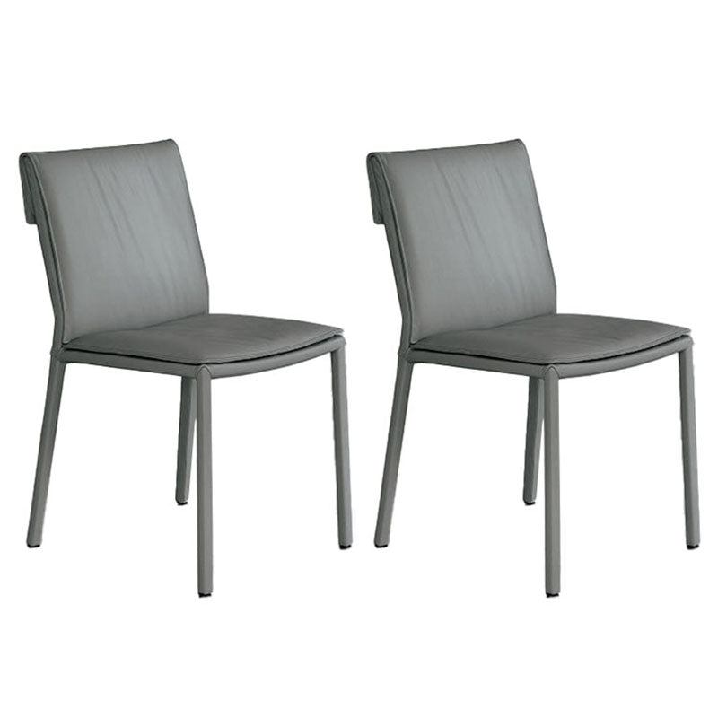 Modern Chairs Dining Armless Chair with Metal Legs for Kitchen