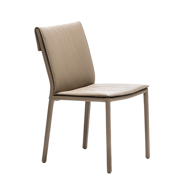 Modern Chairs Dining Armless Chair with Metal Legs for Kitchen