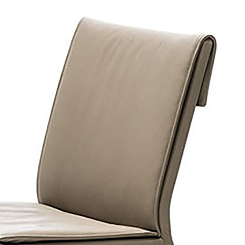 Modern Chairs Dining Armless Chair with Metal Legs for Kitchen